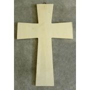 Plain Natural Wood Cross, 8 Inch With Paint Kit