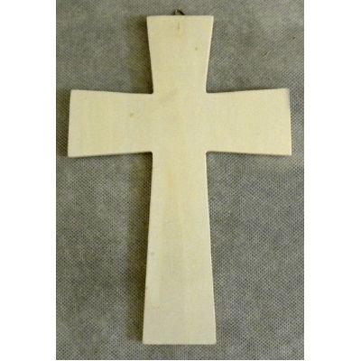 Plain Natural Wood Cross, 8 Inch With Paint Kit -  - PC-4553