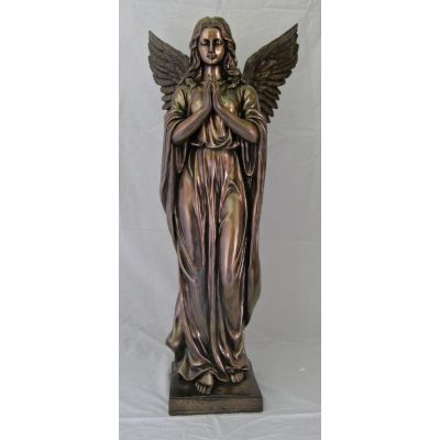 Praying Angel, Cold-Cast Bronze, 38 Inch Statue -  - SRA-PA38