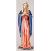 Praying Virgin Statue, Painted Colors, 11.75 Inch Veronese