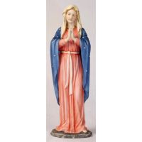 Praying Virgin Statue, Painted Colors, 11.75 Inch Veronese