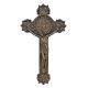 Saint Benedict Crucifix, Painted Cold Cast Bronze, 11 Inch -  - SRA-ben10