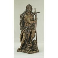 Saint John The Baptist, Cold-Cast Bronze, 9.5 Inch Statue
