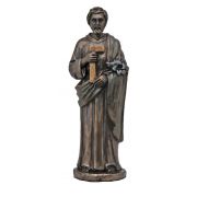 Saint Joseph The Worker, Cold-Cast Bronze, Painted, 5in. Statue