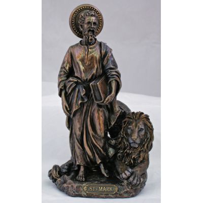 Saint Mark with the Lion, Cast Bronze, 8 Inch Statue -  - SR-76031