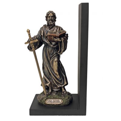 Saint Paul Bookend, Cast Bronze, Painted, 4.75x9.5in. Statue -  - SR-76621