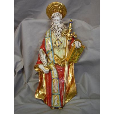 Saint Paul, Painted Ceramic, 15.5 Inch Statue -  - P-654