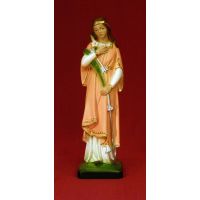 Saint Philomena, Painted Alabaster Statue, 8.5 Inch