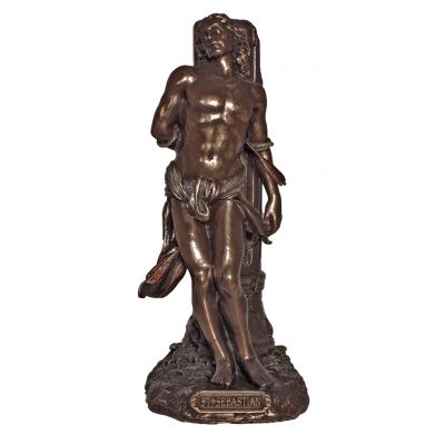 Saint Sebastian, Cold Cast Bronze, 8 Inch Statue Veronese -  - SR-76287