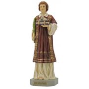 Saint Stephen, Painted Color, 9 Inch Statue
