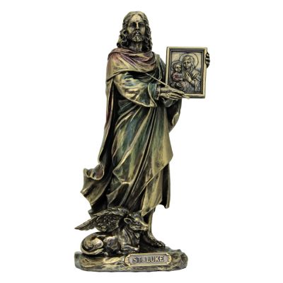 St. Luke, Veronese, Lightly Painted Cold Cast Bronze, 8 Inch Statue -  - SR-76175