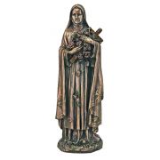 St. Theresa From The Veronese Collection In Cast Bronze, 8in. Statue