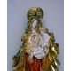 Standing Madonna & Child, Painted Ceramic Statue, 26 In. -  - EX-4356