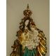 Standing Madonna & Child, Painted Ceramic Statue, 26 Inch -  - EX-4355