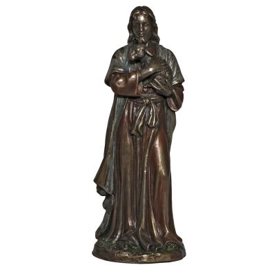 The Good Shepherd, Cold Cast Bronze, 6 Inch Statue -  - SR-76274