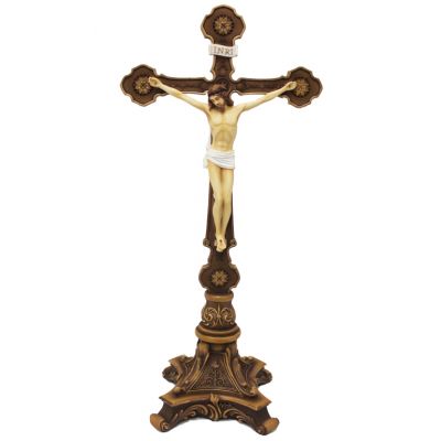 Veronese Standing Crucifix, Fully Painted Color, 13 Inch -  - SR-76443-C