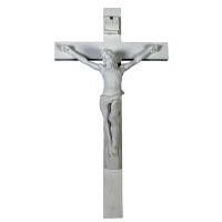 Wall Crucifix, White, 10 Inch