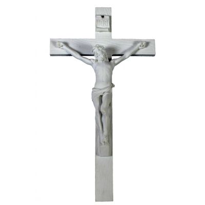 Wall Crucifix, White, 10 Inch -  - SR-75216-W
