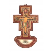 San Damian holy water font with gold bowl