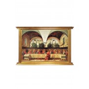 Last Supper by Ghirlandaio Florentine Plaque with a heavy frame Last Supper by Ghirlandaio Florentine Plaque with a heavy frame