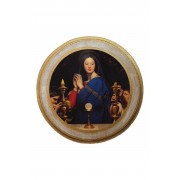 Virgin of The Host Florentine Plaque by Ingres Virgin of The Host Florentine Plaque by Ingres
