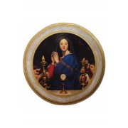 Virgin of The Host Florentine Plaque
by Ingres Virgin of The Host Florentine Plaque
by Ingres