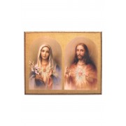 Sacred Heart of Jesus and Immaculate Heart of Mary Florentine Plaque Sacred Heart of Jesus and Immaculate Heart of Mary Florentine Plaque