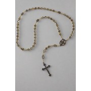 Miraculous Medal rosary with iridescent beads and antique bronze Crucifix and medal Miraculous Medal rosary with iridescent beads and antique bronze Crucifix and medal