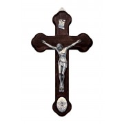 Wood Crucifix with metal Corpus & Holy Spirit medallion Wood Crucifix with metal Corpus & Holy Spirit medallion