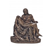 Large Pieta in lightly hand-painted cold cast bronze Large Pieta in lightly hand-painted cold cast bronze