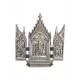 Calvary Triptych, Pewter Style Finish, Golden Highlights, 7.25x8" -  - SR-76234-PE