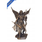 Archangel Gabriel in lightly hand-painted cold cast bronze and pewter style trim Archangel Gabriel in lightly hand-painted cold cast bronze and pewter style trim