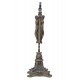 Standing Double Sided Crucifix, lightly hand-painted, bronze, 12.5" -  - SR-77271