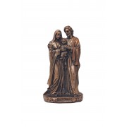 Holy Family in lightly hand-painted cold cast bronze Holy Family in lightly hand-painted cold cast bronze