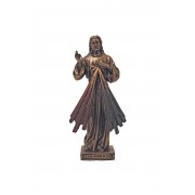 Divine Mercy in lightly hand-painted cold cast bronze Divine Mercy in lightly hand-painted cold cast bronze