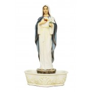Immaculate Heart of Mary holy water font in fully hand-painted color Immaculate Heart of Mary holy water font in fully hand-painted color