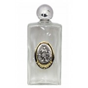 2-pk Our Lady Untier of Knots large Glass Holy water bottle - (2 Pack) 2-pk Our Lady Untier of Knots large Glass Holy water bottle - (2 Pack)