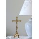 Standing Crucifix w/ Three Point Base, Shiny Brass, 13.25 Inch -  - 306-L