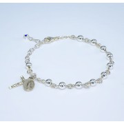 5mm Sterling Silver Rosary Bracelet - Boxed 5mm Sterling Silver Rosary Bracelet - Boxed