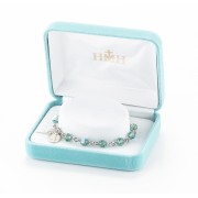 6mm Finest Erinite Sterling Rosary Bracelet - Boxed