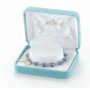 6mm Finest Tanzanite (AB) Sterling Silver Rosary Bracelet - Boxed