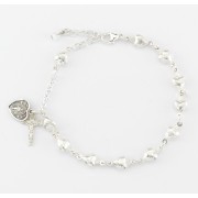 Sterling Siver Solid S.H. Rosary Bracelet Boxed Sterling Siver Solid S.H. Rosary Bracelet Boxed