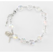 10mm Finest Crystal Sterling Silver Rosary Bracelet - Boxed 10mm Finest Crystal Sterling Silver Rosary Bracelet - Boxed
