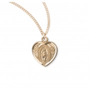 16kt Gold Over Sterling Silver Tiny Heart w/13" Chain - Boxed - Necklace 16kt Gold Over Sterling Silver Tiny Heart w/13" Chain - Boxed - Necklace