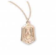 16kt Gold Over Sterling Silver Miraculous Medal 18" Chain - Boxed - Necklace 16kt Gold Over Sterling Silver Miraculous Medal 18" Chain - Boxed - Necklace