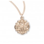 16kt Gold Over Sterling Silver Small 4-Way w/ - 18" Chain - Boxed - Necklace 16kt Gold Over Sterling Silver Small 4-Way w/ - 18" Chain - Boxed - Necklace