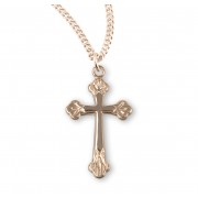Gold Over Sterling Silver Cross - Necklace