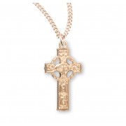 16kt Gold Over Sterling Celtic Cross18" Chain - Boxed - Necklace 16kt Gold Over Sterling Celtic Cross18" Chain - Boxed - Necklace