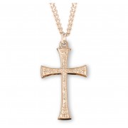 16kt 15/16" x 9/16" Gold Over Sterling Cross on an 18" Chain - Boxed - Necklace 16kt 15/16" x 9/16" Gold Over Sterling Cross on an 18" Chain - Boxed - Necklace