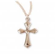 16kt Gold Over Sterling Silver Fancy Cross w/18" Chain - Boxed - Necklace 16kt Gold Over Sterling Silver Fancy Cross w/18" Chain - Boxed - Necklace